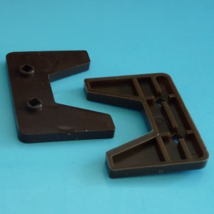 Комплект из 4 коричневых корректоров высоты штапика для кассетных горизонтальных жалюзи коричневая фурнитура (А03129*2S)
