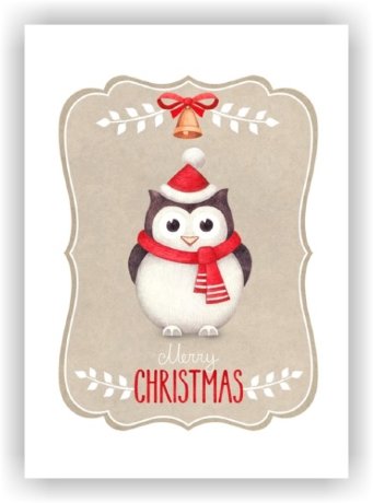 Декоративная салфетка 25х35 см «Пингвин» коллекция «Новый год»