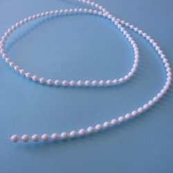 Цепь управления пластиковая сплошная d 3,2 мм белая
