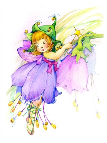 Постер - репродукция «Цветочная фея Колокольчик», 30 см х 40 см