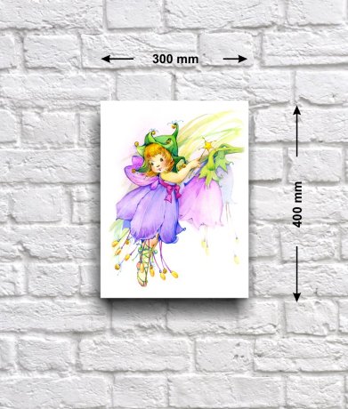 Постер - репродукция «Цветочная фея Колокольчик», 30 см х 40 см