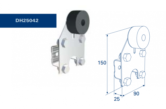 Буфер с монтажным кронштейном (пара)