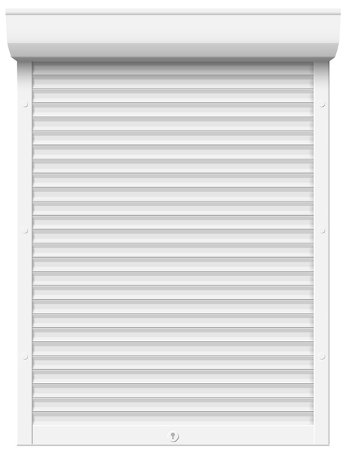 Рольставни из пенонаполненного алюминиевого профиля 58 мм с коробом 205 мм и пружинным приводом