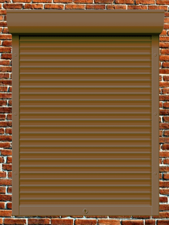 Рольставни из пенонаполненного алюминиевого профиля 58 мм с коробом 205 мм и пружинным приводом