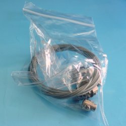 Комплект направляющих для горизонтальных жалюзи со стальным тросом