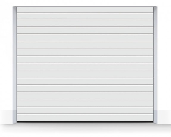 Ворота секционные серии Trend, ширина 2500 мм, высота 2250 мм, белые, фактура S-Гофр