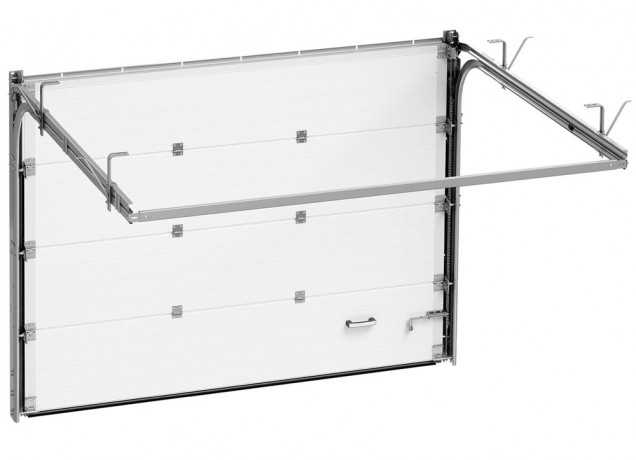 Ворота секционные серии Trend, ширина 2500 мм, высота 2250 мм, белые, фактура S-Гофр